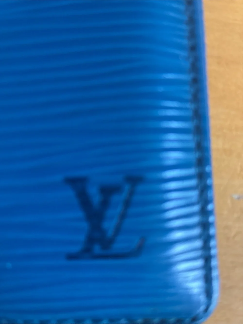 Louis Vuitton Bright Blue Epi Leather Card Holder